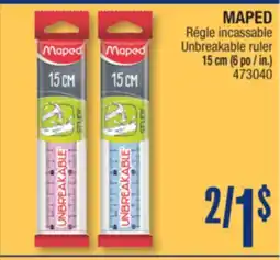 Jean Coutu MAPED Unbreakable ruler offer