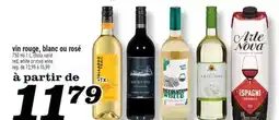 Marché Richelieu Vin rouge, blanc ou rosé | Red, white or rosé wine offer