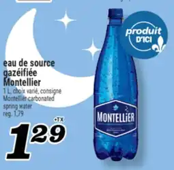 Marché Richelieu EAU DE SOURCE GAZÉIFIÉE MONTELLIER | MONTELLIER CARBONATED SPRING WATER offer