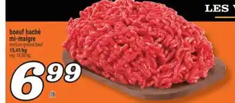 Marché Richelieu HACHÉ MI-MAIGRE | MEDIUM GROUND BEEF offer