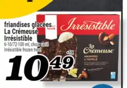Marché Richelieu FRIANDISES GLACÉES LA CRÉMEUSE IRRÉSISTIBLE | IRRÉSISTIBLE FROZEN TREAT offer