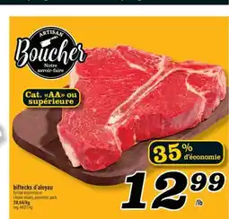 Marché Richelieu BIFTECKS D'ALOYAU | T-BONE STEAKS offer