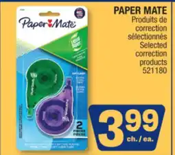 Jean Coutu PAPER MATE Selected correction products offer