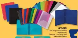 Jean Coutu GEOCAN Selected Duo-Tangs and document holders offer