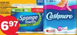 Marches Tradition CASHMERE ULTRA (6 roul.), CASHMERE Double (12 roul.), PAPER TOWELS OR BATHROOM TISSUE offer