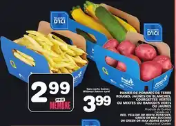Marches Tradition RED, YELLOW OR WHITE POTATOES, GREEN OR MIX ZUCCHINI OR GREEN OR WAX BEANS BASKET offer
