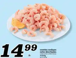 Marché Richelieu CREVETTES NORDIQUES CUITES DÉCORTIQUÉES | COOKED PEELED NORTHERN SHRIMP offer