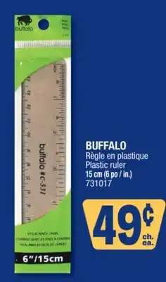 Jean Coutu BUFFALO Plastic ruler offer