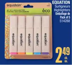 Jean Coutu EQUATION Highlighters offer