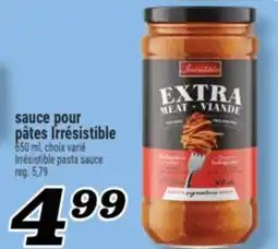 Marché Richelieu SAUCE POUR PÂTES IRRÉSISTIBLE | IRRÉSISTIBLE PASTA SAUCE offer