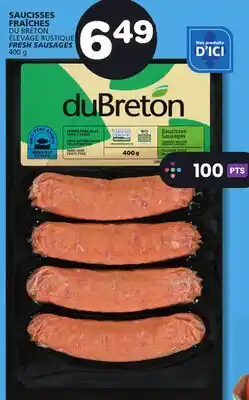 Marches Tradition DU BRETON ÉLEVAGE RUSTIQUE FRESH SAUSAGES offer