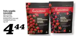 Marché Richelieu FRUITS SURGELÉS IRRÉSISTIBLE | IRRÉSISTIBLE FROZEN FRUITS offer