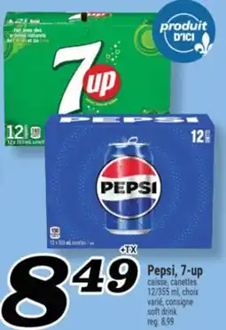 Marché Richelieu PEPSI, 7-UP CAISSE | SOFT DRINK offer
