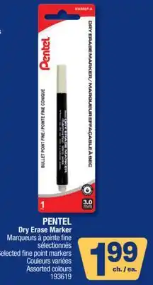 Jean Coutu PENTEL Dry Erase Marker Selected fine point markers offer