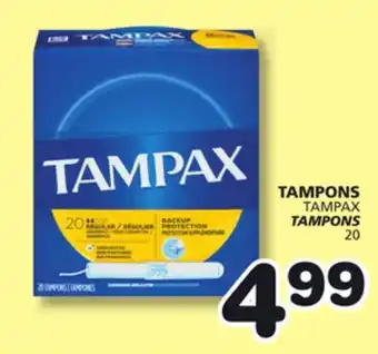 Marches Tradition TAMPAX TAMPONS offer