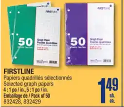 Jean Coutu FIRSTLINE Papiers quadrillés sélectionnés offer