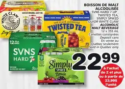 Marches Tradition SVNS HARD 7-UP , TWISTED TEA, SIMPLY SPIKED WHITE CLAW ALCOHOLIC MALT BEVERAGE offer