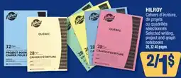 Jean Coutu HILROY Selected writing, project and graph notebooks offer