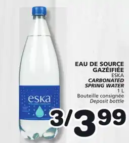 Marches Tradition ESKA CARBONATED SPRING WATER offer