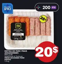 Marches Tradition PRIX CLUB FRESH SEASONED PORK KOFTAS offer