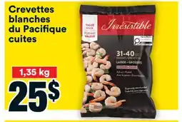 Super C Crevettes blanches du Pacifique cuites offer