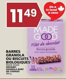 Rachelle-Bery Grocery MADE GOOD ORGANIC GRANOLA BARS OR COOKIES offer