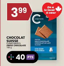 Rachelle-Bery Grocery COMPLIMENTS SWISS CHOCOLATE offer