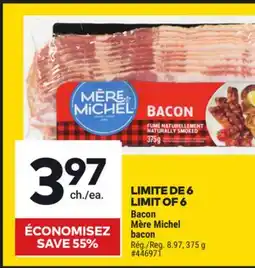 Giant Tiger Mère Michel bacon offer