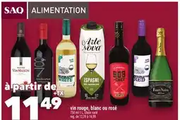 Marche Ami vin rouge, blanc ou rosé offer