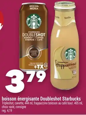 Marche Ami boisson énergisante Doubleshot Starbucks offer