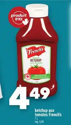 Marche Ami ketchup aux tomates French's offer