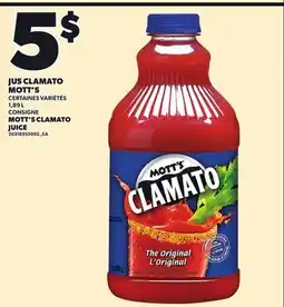 Provigo MOTT'S CLAMATO JUICE, 1,89 L offer