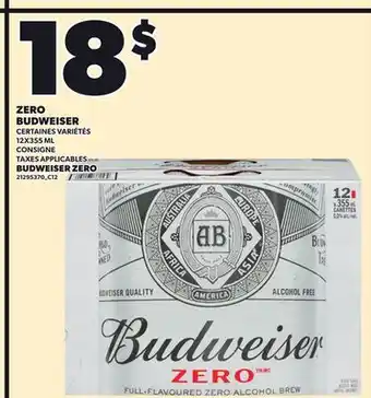 Provigo BUDWEISER ZERO, 12X355 ML offer