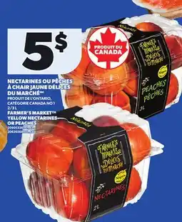 Provigo FARMER'S MARKET YELLOW NECTARINES OR PEACHES, 2/3 L offer