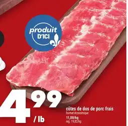 Marche Ami côtes de dos de porc frais offer