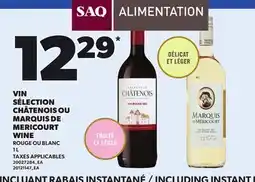 Provigo CHÂTENOIS OU MARQUIS DE MERICOURT WINE, 1L offer