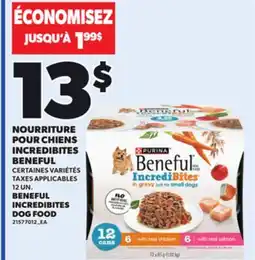 Provigo BENEFUL INCREDIBITES DOG FOOD, 12 UN offer