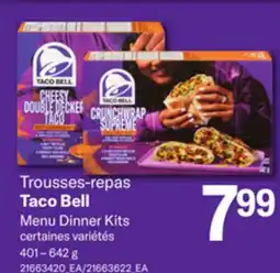 Provigo TACO BELL MENU DINNER KITS, 401 – 642 g offer