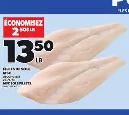 Provigo MSC SOLE FILLETS offer