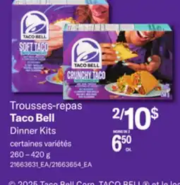 Provigo TACO BELL DINNER KITS, 260 – 420 g offer