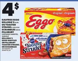 Provigo KELLOGG'S EGGO WAFFLES 8 UN. OR PILLSBURY TOASTER STRUDEL, 326 G OR SCRAMBLES, 204 G offer