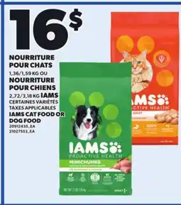 Provigo IAMS CAT FOOD, 1,36/1,59 KG OR DOG FOOD, 2,27/3,18 KG offer