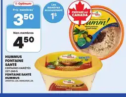 Provigo FONTAINE SANTÉ HUMMUS, 227-260 G offer