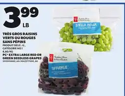 Provigo PC EXTRA LARGE RED OR GREEN SEEDLESS GRAPES offer
