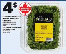 Provigo FRESH ATTITUDE MIXED SALAD GREENS, 142 G offer