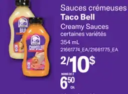 Provigo TACO BELL CREAMY SAUCES, 354 mL offer
