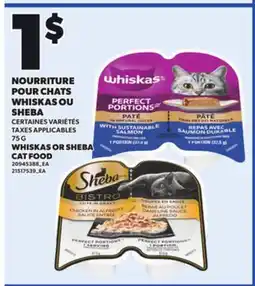 Provigo WHISKAS OR SHEBA CAT FOOD, 75 G offer
