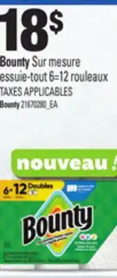 Provigo BOUNTY SUR MESURE ESSUIE-TOUT, 6=12 rouleaux offer