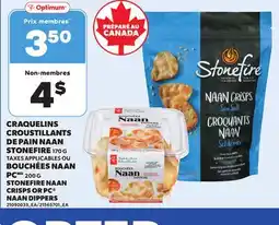 Provigo STONEFIRE NAAN CRISPS, 170 G OR PC NAAN DIPPERS, 200 G offer