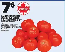 Provigo FARMER'S MARKET TOMATOES ON VINE RIPE BASKET, 3 LT offer